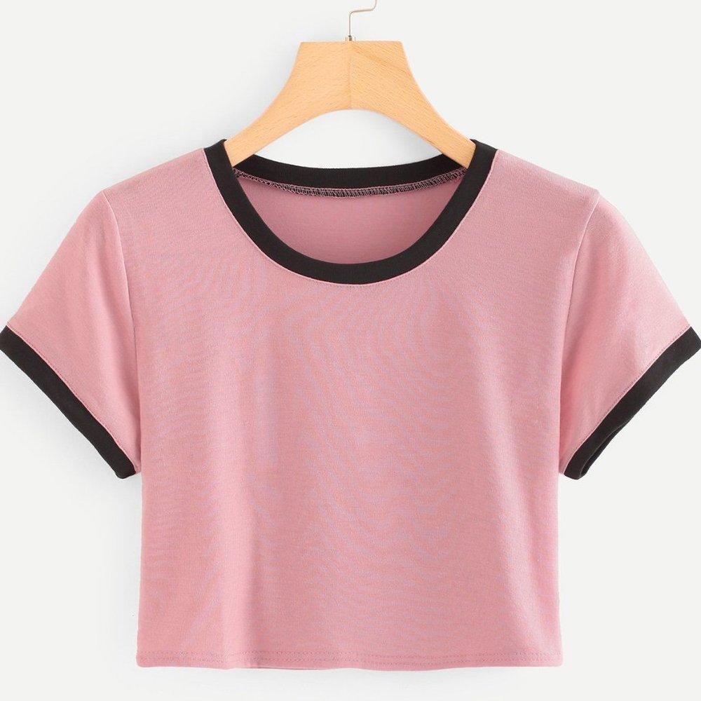 Hollister Pink and Black shirt